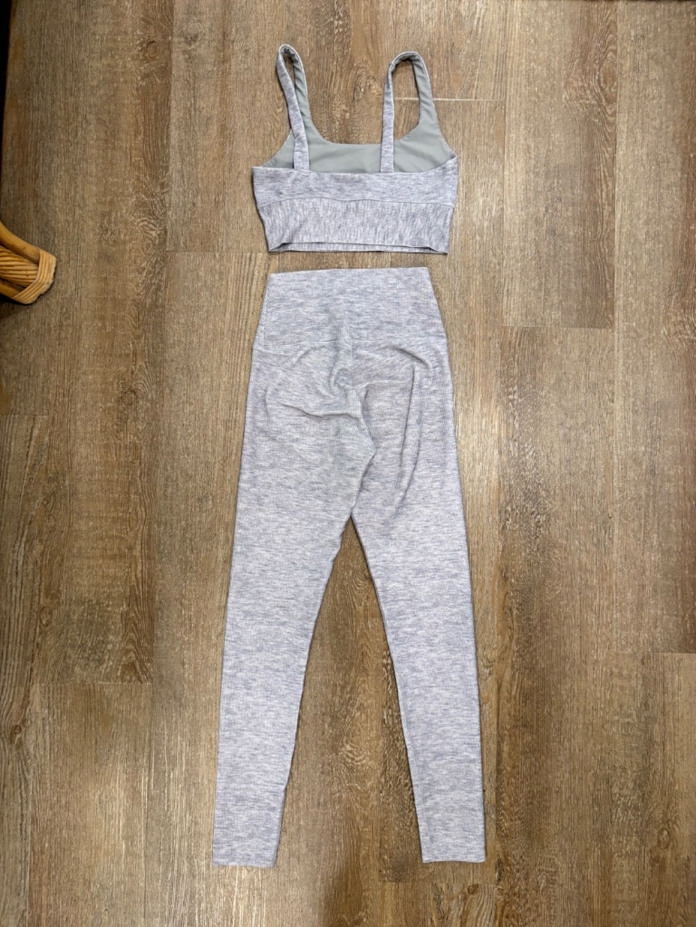 BEACH RIOT Ribbed 2 Piece Workout Set Eva Top Piper Legging Space Dye XS - Picture 2 of 8